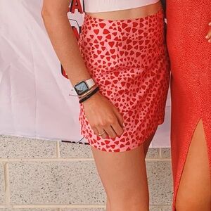 Princess Polly Red Heart Print Dress